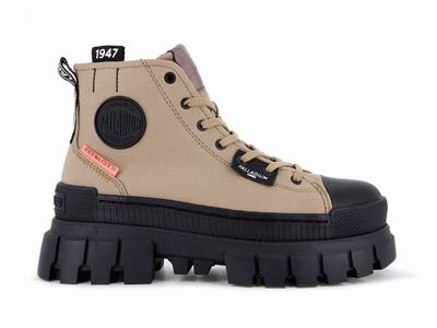 Zapatillas Palladium REVOLT HI TX Mujer Verde Oliva | Costa Rica-83961